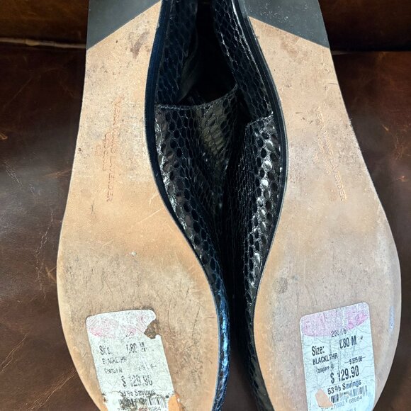 Vera Wang Lavender Label Sling-back Flats. Size 8. Black. - Picture 5 of 5